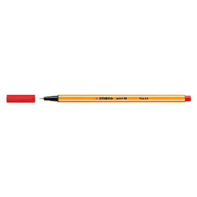 STABILO Fineliner point 88 88/40 0,4mm rot