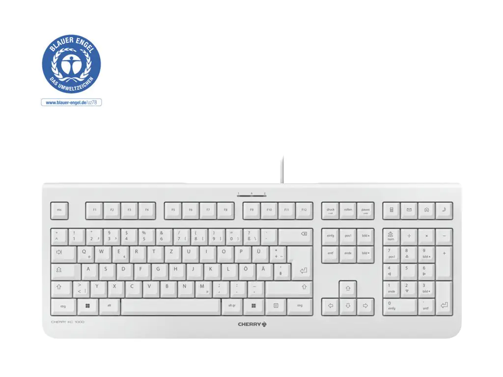 CHERRY KC 1000 - Tastatur - Spanisch - Hellgrau