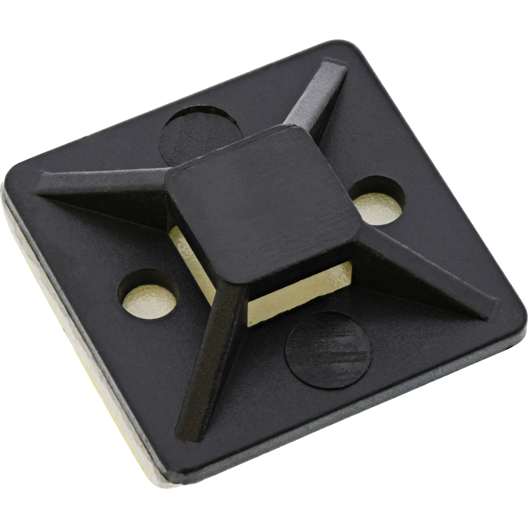 InLine Befestigungssockel für Kabelbinder - 40x40mm - selbstklebend - 10 Stück