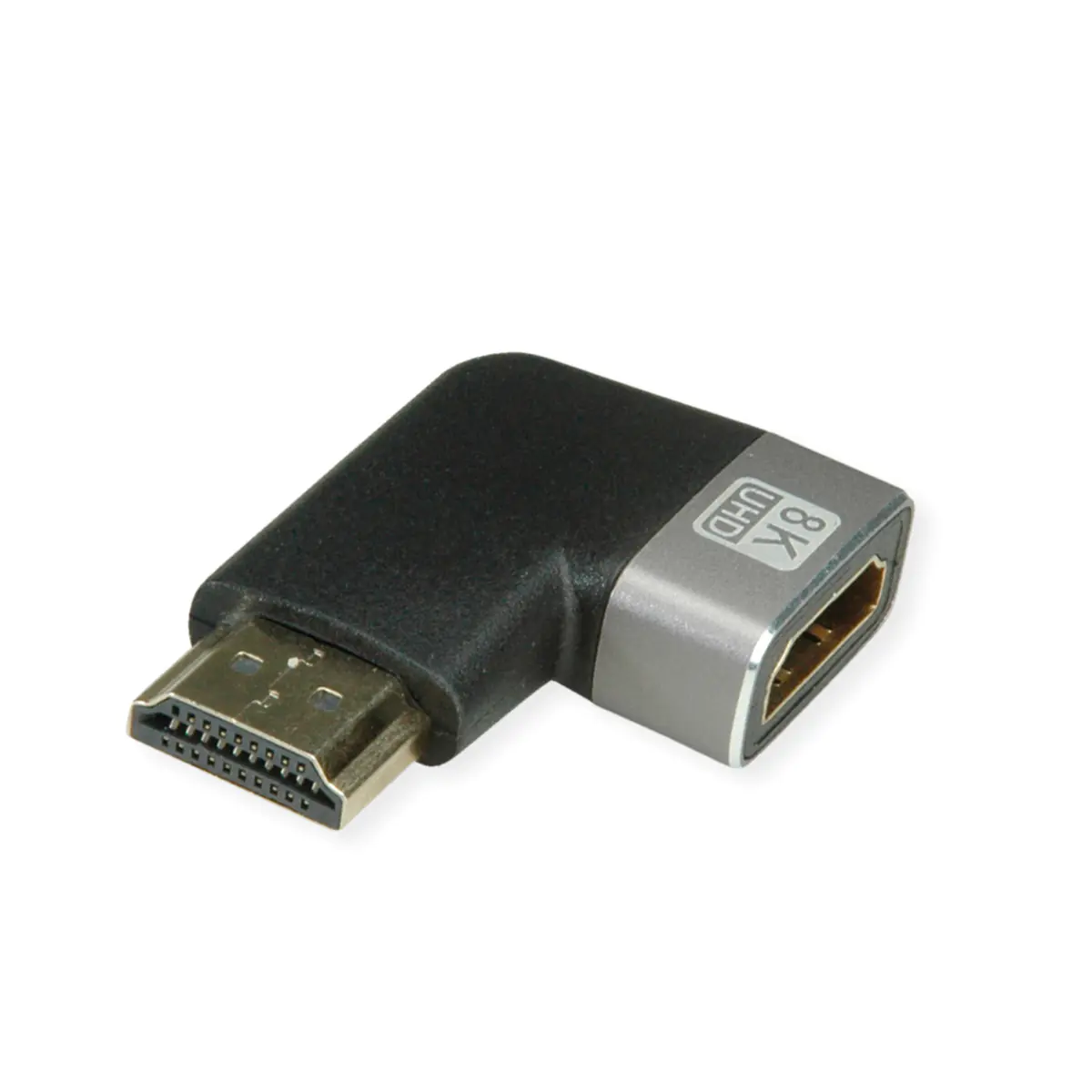 ROLINE HDMI 8K Adapter 90° gew. ST/BU - Adapter