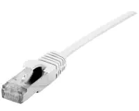 Dexlan - Patch-Kabel - RJ-45 (M) zu RJ-45 (M) - 10 m - 4.8 mm - SFTP - CAT 6a - halogenfrei, ohne Haken - weiß