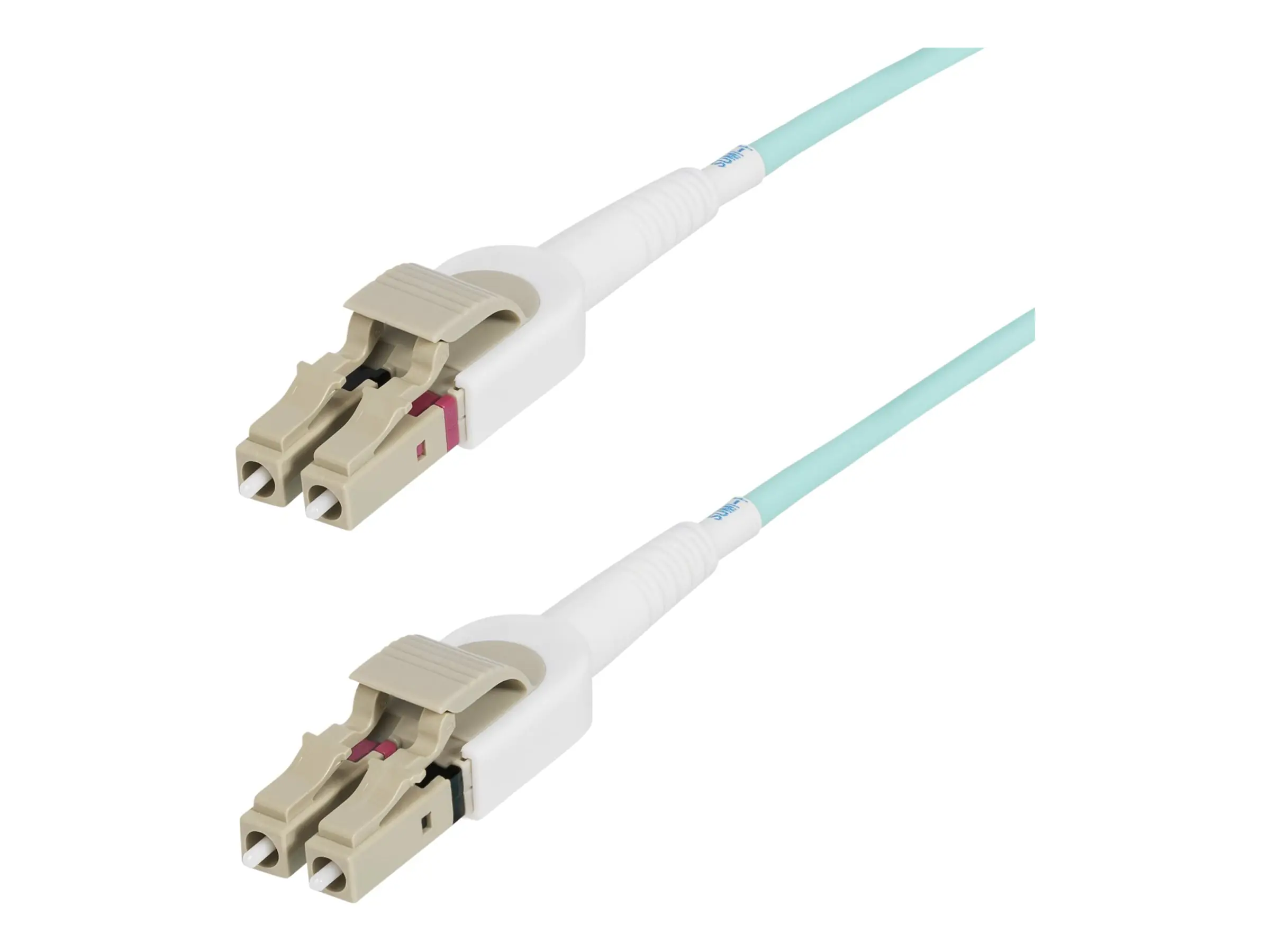 StarTech 5m (15ft) LC to LC (UPC) OM4 Switchable Fiber Optic Cable 50/125µm, 100G Networks, Toolless Polarity Switching, Low Insertion Loss - LSZH Fiber Patch Cord (450FBLCLC5SW) - Patch-Kabel - LC/UPC Multi-Modus (M) zu LC/UPC Multi-Modus (M) - 5 m - 2.9