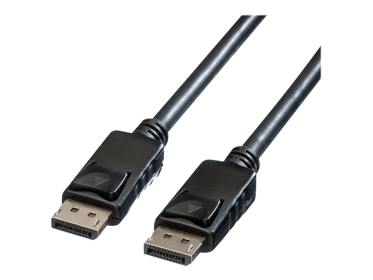 Roline - DisplayPort-Kabel - DisplayPort (M) eingerastet zu DisplayPort (M) eingerastet - DisplayPort 1.2 - 5 m - 4K Unterstützung - Schwarz