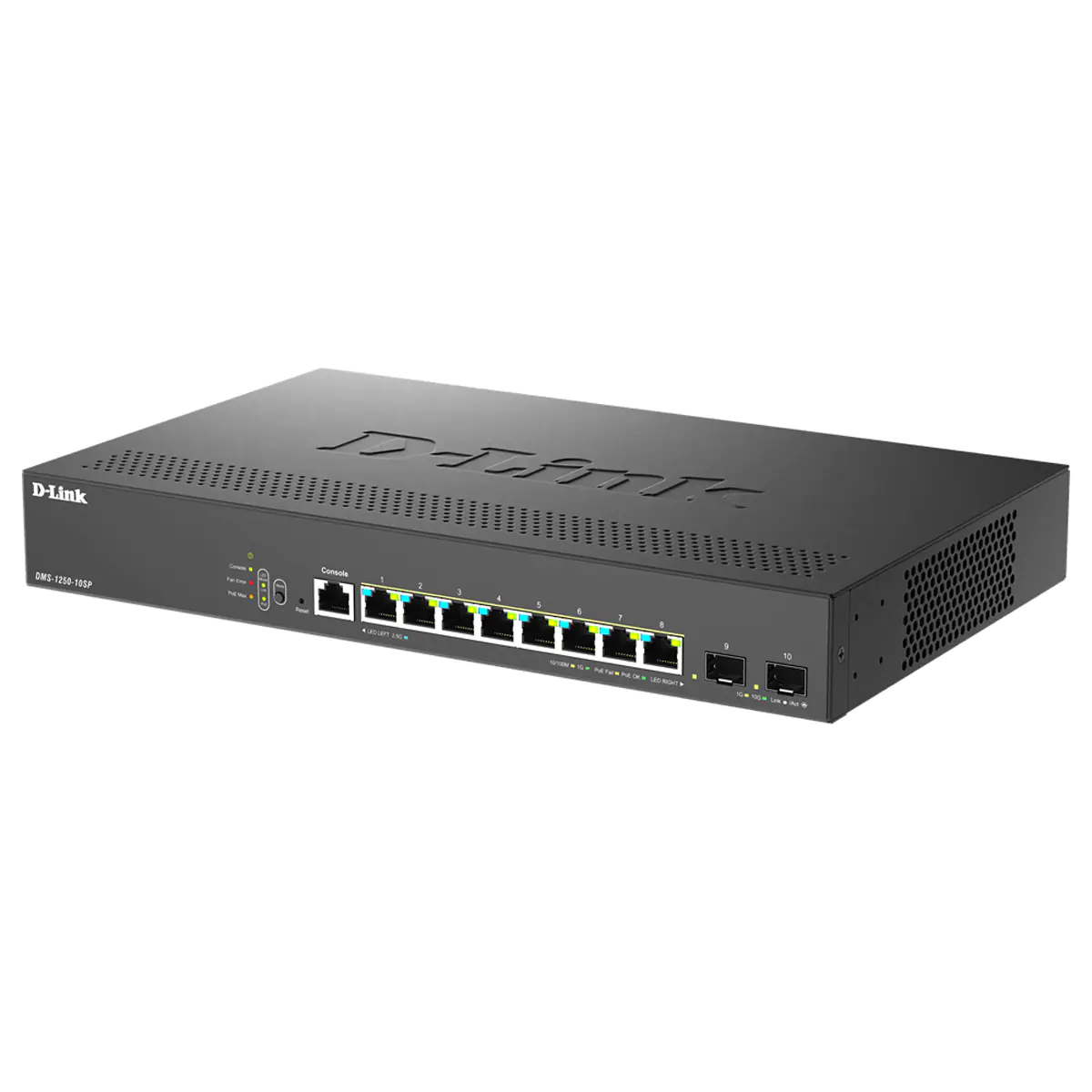 D-Link DMS 1250-10SP - Switch - L2+ - Smart - 8 x 10/100/1000/2.5G (PoE+)