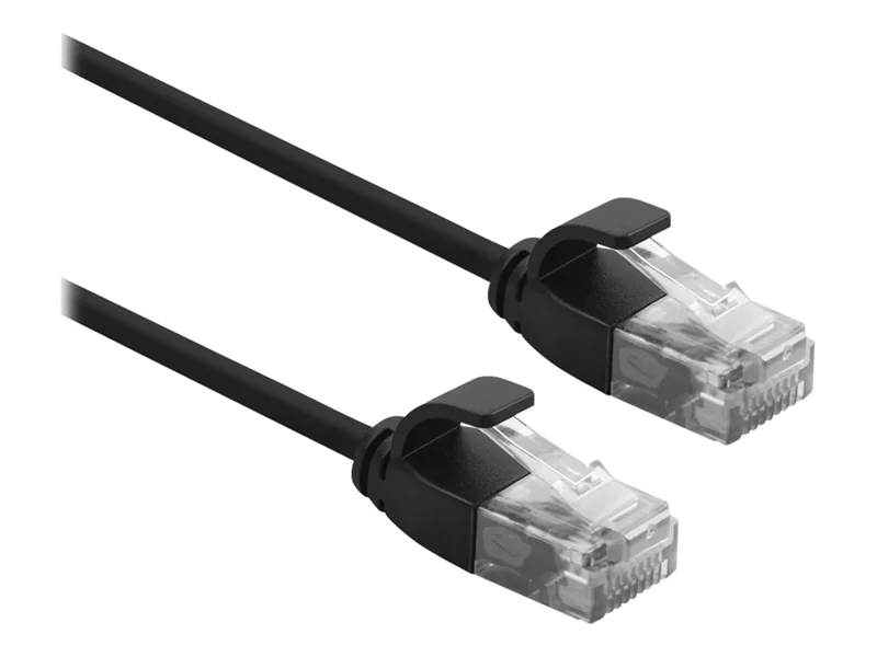 Roline - Patch-Kabel - RJ-45 (M) zu RJ-45 (M) - 15 cm - UTP - CAT 6a - halogenfrei, geformt - Schwarz