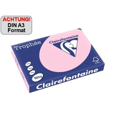 Clairefontaine Kopierpapier Trophée Color DIN A3 120g/m² elementar chlorfrei gebleicht, holzfrei rosa 250 Bl./Pack.