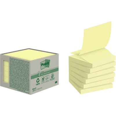 Post-it Haftnotiz Recycling Z-Notes R330-1B pastellgelb 6 St./Pack.