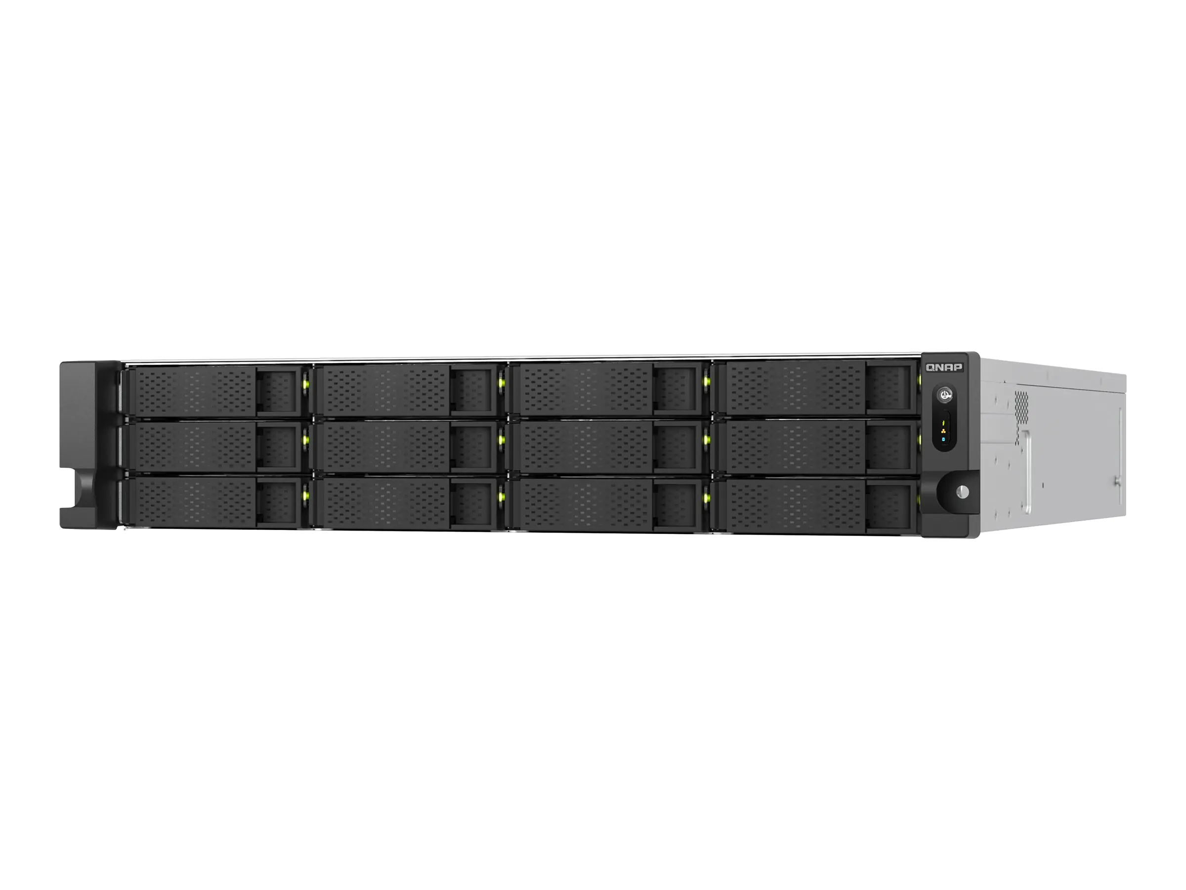QNAP TS-H1277AXU-RP - NAS-Server - 12 Schächte - Rack - einbaufähig - SATA 6Gb/s - RAID 0, 1, 5, 6, 10, 50, 60, JBOD - RAM 32 GB - 2.5 Gigabit Ethernet / 10 Gigabit Ethernet - iSCSI Support - 2U