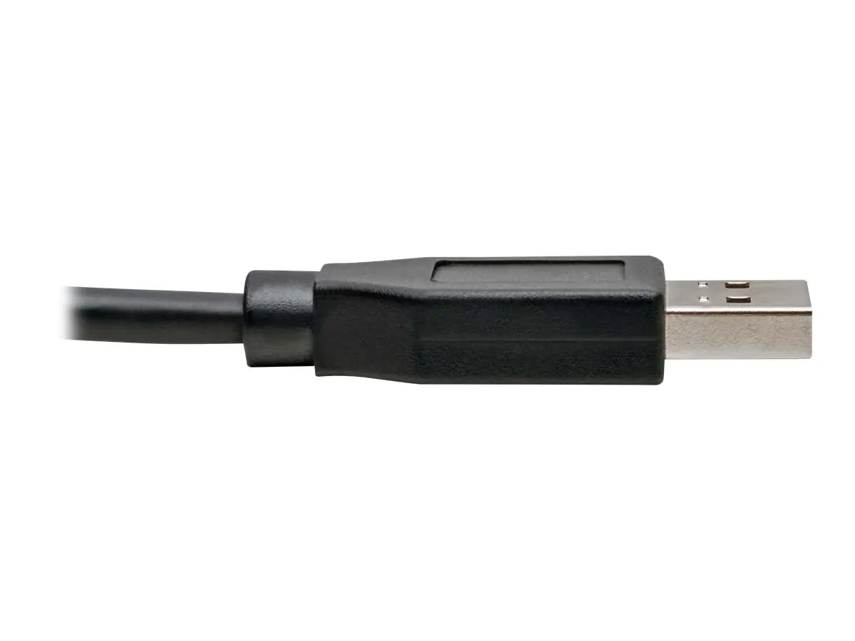 Eaton Tripp Lite Series USB-C to USB-A Cable (M/M), Right-Angle C, USB 3.2 Gen 1 (5 Gbps), Thunderbolt 3 Compatible, 3 ft. (0.91 m) - USB-Kabel - 24 pin USB-C (M) rechtwinklig zu USB Typ A (M) - USB 3.1 Gen 1 / Thunderbolt 3 - 91.4 cm - Schwarz