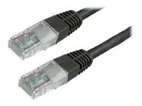 MediaRange - Patch-Kabel - RJ-45 (M) zu RJ-45 (M) - 2 m - abgeschirmt - CAT 6 - Schwarz