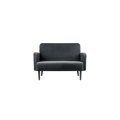 PAPERFLOW 2-Sitzer Sofa LISBOA Samtbezug anthrazit 74600843 LC2PV.01.11