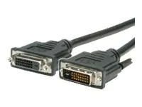 Secomp - DVI-Verlängerungskabel - Dual Link - DVI-D (W) zu DVI-D (M) - 3 m - Schwarz