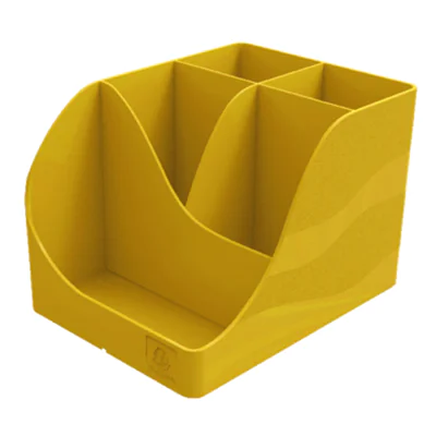 Exacompta Stifteköcher PEN-WAVE Bee Blue 11,9 x 10,9 x 15,5 cm (B x H x T) Polystyrol, recycelt safran