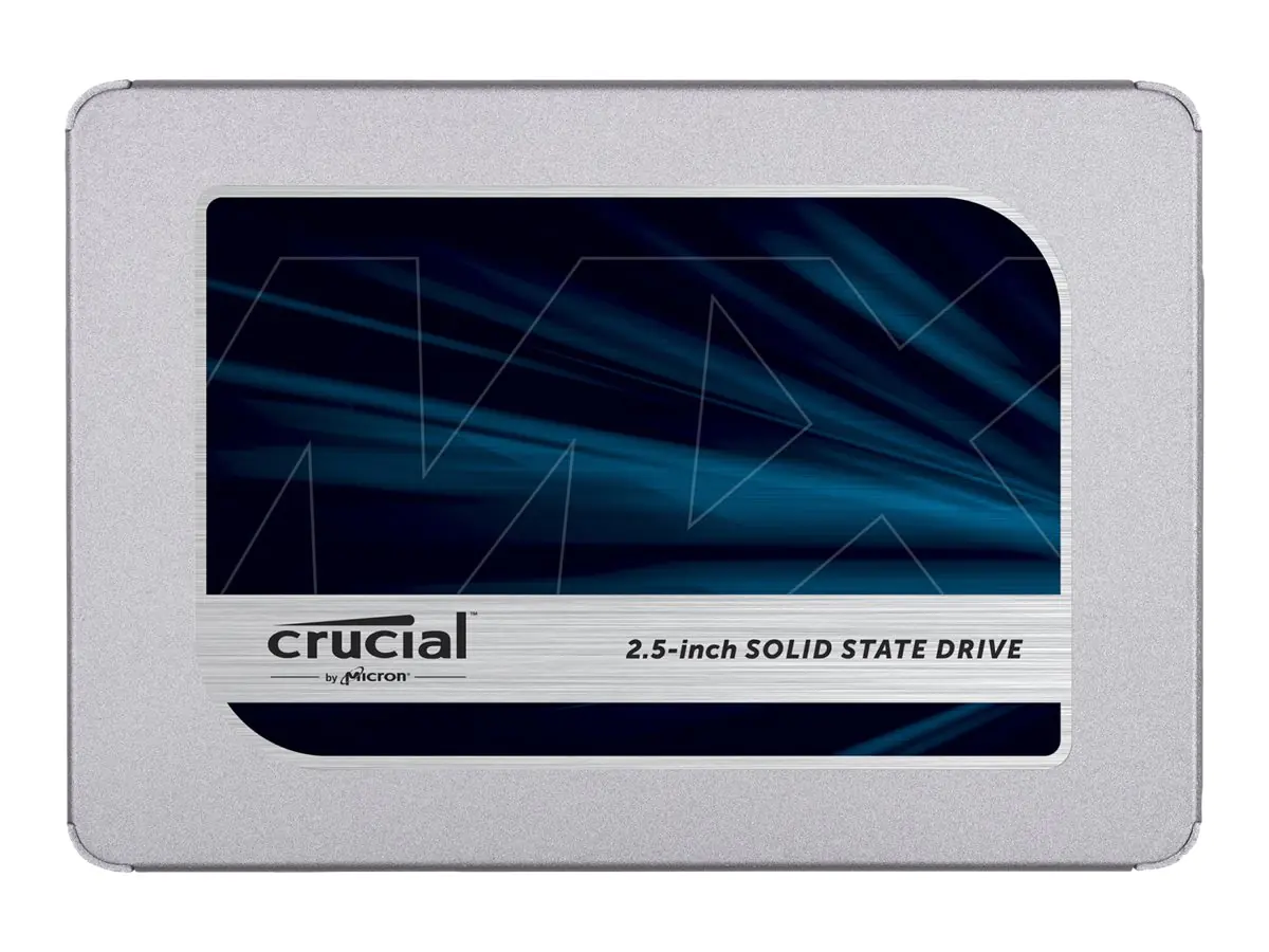 Crucial MX500 - SSD - verschlüsselt - 2 TB - intern - 2.5" (6.4 cm) - SATA 6Gb/s - 256-Bit-AES - TCG Opal Encryption 2.0