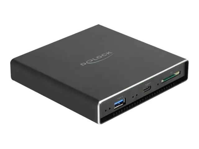 Delock External Enclosure for 2.5" SATA HDD / SSD with additional USB Type-C and Type-A Port and SD Slot - Speichergehäuse - 2.5" (6.4 cm) - SATA 6Gb/s - USB 3.0, USB-C - Schwarz