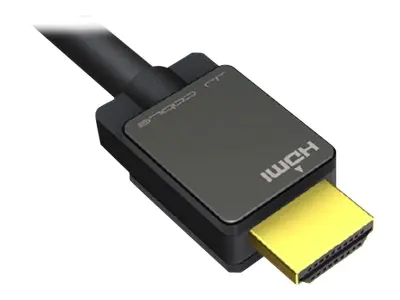 Jou Jye Computer JJ 200 - HDMI-Kabel mit Ethernet - HDMI männlich zu HDMI männlich - 1 m - Dreifachisolierung - Schwarz