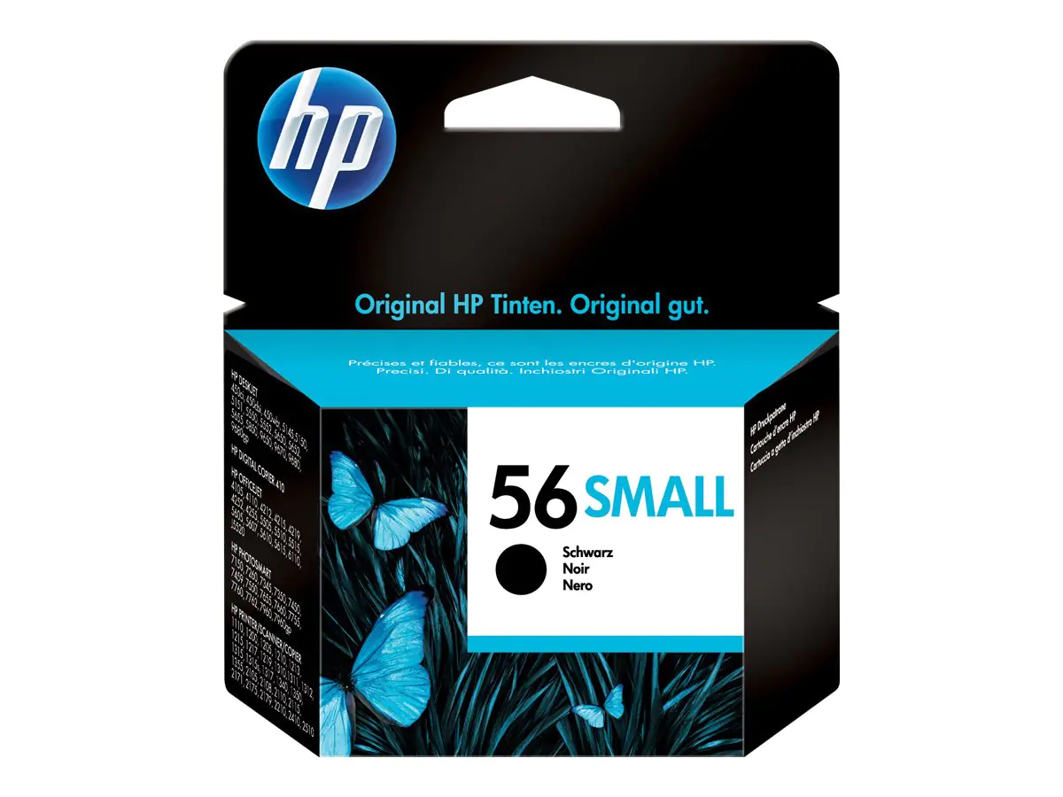 HP 56 Small - Schwarz - Original - Tintenpatrone - für Deskjet 51XX; Officejet 42XX, 56XX, J5508, J5520; Photosmart 7550; psc 1110, 12XX, 13XX
