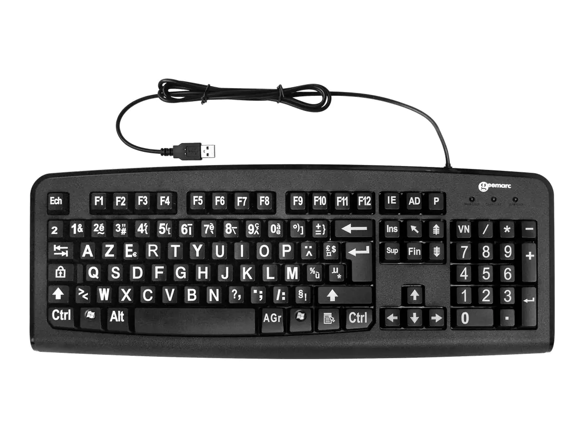 Geemarc Standard Big Letter Keyboard - Tastatur