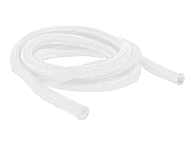 Delock Braided Sleeving self-closing - Geflechtschlauch - 2 m - weiß