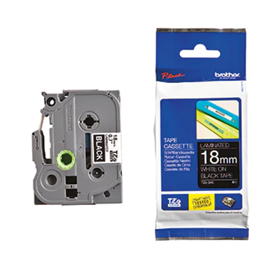 P-touch Schriftbandkassette TZE345 18mmx8m laminiert ws auf sw
