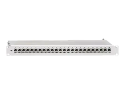 Rutenbeck PP-ClassEA iso-24/1 - Patch Panel - Rack montierbar - RJ-45 X 24 - Hellgrau, RAL 7035