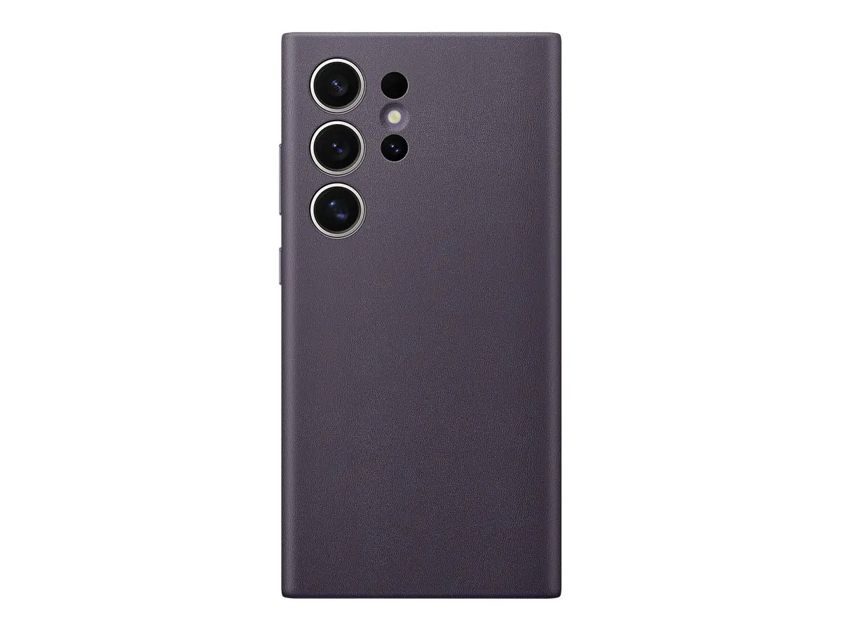 Samsung GP-FPS928HCA - Hintere Abdeckung für Mobiltelefon - veganes Leder - Dunkelviolett - für Galaxy S24 Ultra