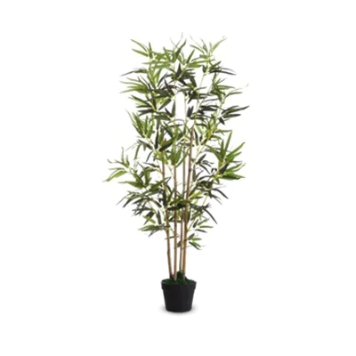 Paperflow Zimmerpflanze Bambus 52 x 160 cm (B x H) Polyester/Holz grün