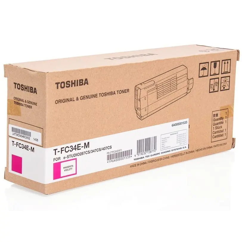 Toshiba TFC34EM - Magenta - Original - Tonerpatrone - für e-STUDIO 287CS, 347CS, 407CS