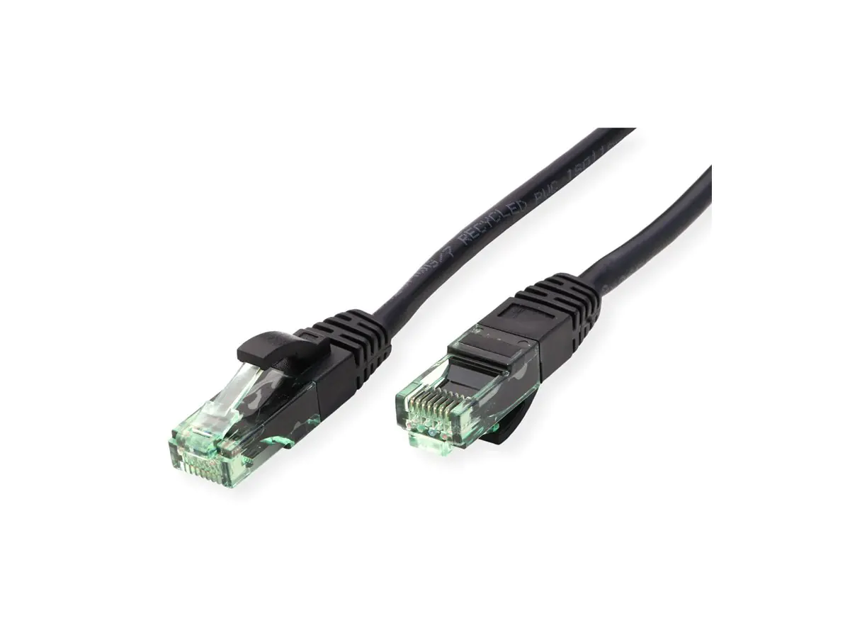 ROLINE RM UTP Patchkabel Kat6A/Kl.EA schwarz 2m - UTP