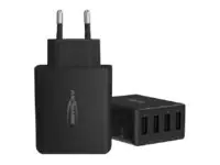 ANSMANN Home Charger HC430 - Netzteil - 30 Watt - 6 A - 4 Ausgabeanschlussstellen (4 x USB) - Schwarz
