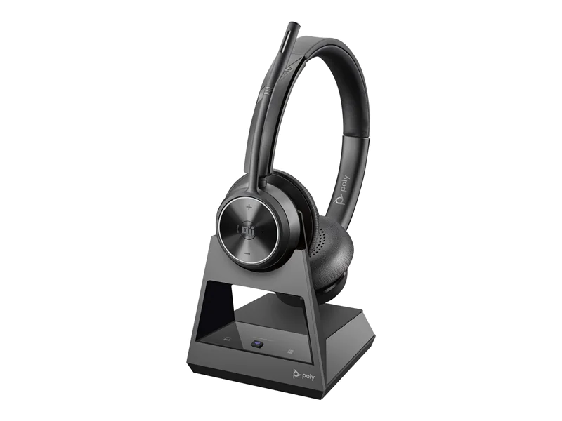 Poly Savi 7320 - Microsoft Teams - 7300 Office Series - Headset-System - On-Ear - DECT - kabellos