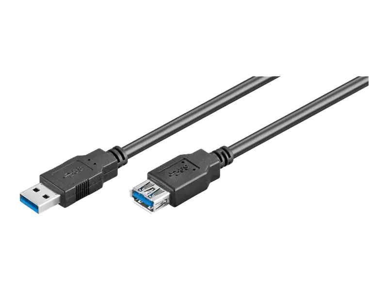 goobay - USB-Verlängerungskabel - USB Typ A (W) zu USB Typ A (M) - USB 3.0 - 5 m - Schwarz