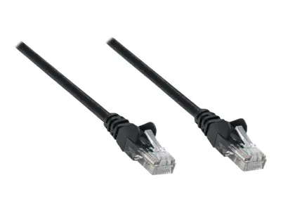 Intellinet Network Patch Cable, Cat6A, 20m, Black, Copper, S/FTP, LSOH / LSZH, PVC, RJ45, Gold Plated Contacts, Snagless, Booted, Polybag - Patch-Kabel - RJ-45 (M) bis RJ-45 (M) - 20 m - SFTP - CAT 6a - geformt, ohne Haken - Schwarz