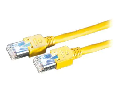 Secomp DRAKA - Patch-Kabel - RJ-45 (M) zu RJ-45 (M) - 10 m - SFTP - CAT 5e - halogenfrei - Gelb