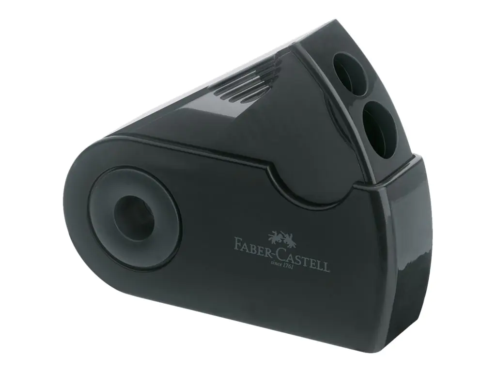 FABER-CASTELL SLEEVE - Spitzer - 2 Löcher - Schwarz 182700