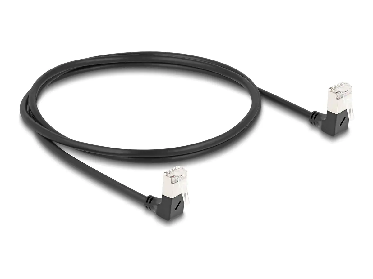 Delock Netzwerkkabel - RJ-45 (S) nach unten abgewinkelt zu RJ-45 (S)