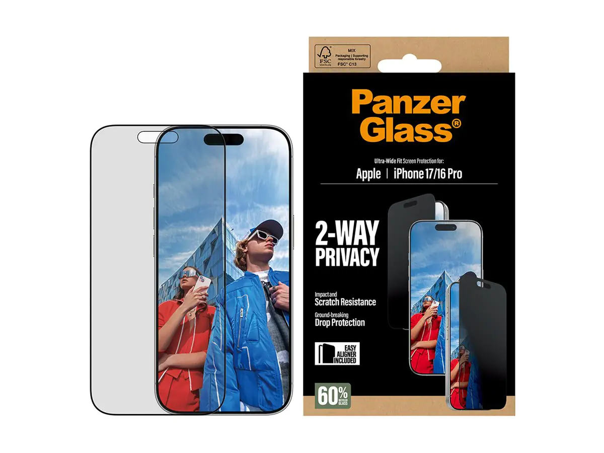 PanzerGlass 2-Way Privacy Screen Protector iPhone 17/16 Pro