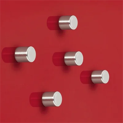 SIGEL Magnet SuperDym C5 Strong 10 x 10 mm (Ø x H) 3,6kg Neodym, vernickelt silber 5 St./Pack.