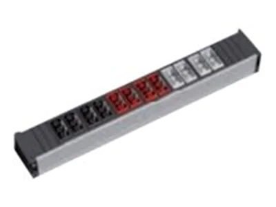 Bachmann Consolidation point - Steckdosenleiste - Eingabe, Eingang GST18i3 - Ausgangsanschlüsse: 12 (GST18i3) - Grau, Schwarz, Rot