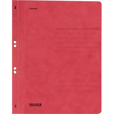 Falken Ösenhefter 80000557 DIN A4 ganzer Deckel Behördenheftung rot