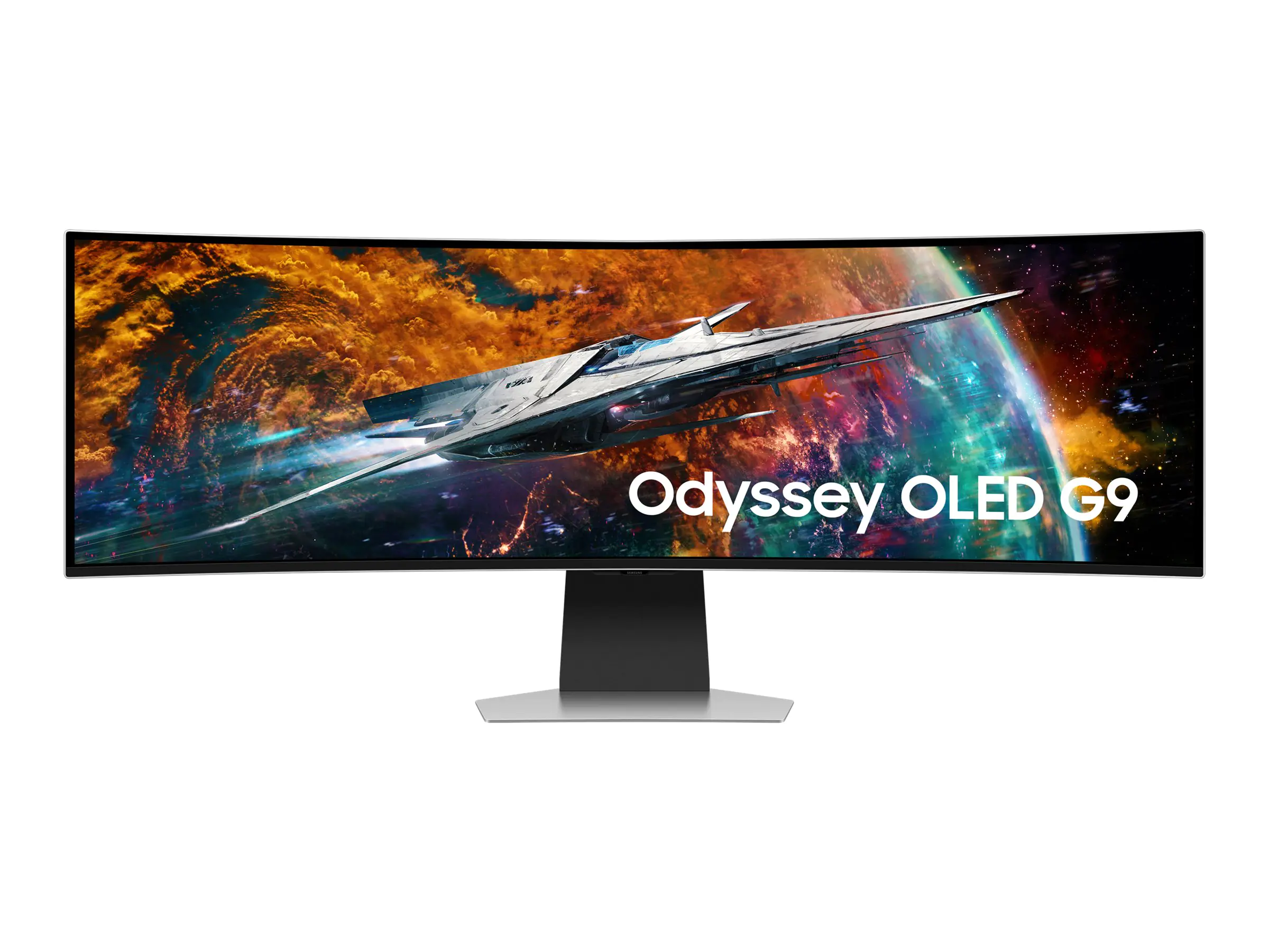 Samsung Odyssey OLED G9 S49CG954SU - G95SC Series - OLED-Monitor - Smart - Gaming - gebogen - 124 cm (49") - 5120 x 1440 UWQHD @ 240 Hz - 250 cd/m² - 1000000:1 - DisplayHDR 400 True Black - 0.03 ms - 2xUSB-C, Mini DisplayPort, Micro HDMI, HDMI - Lautsprec