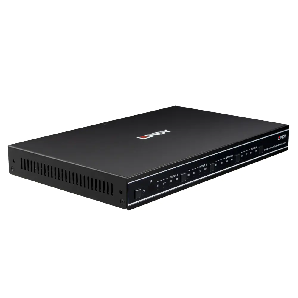 Lindy 4x4 USB 3.2 Gen 1 Type A/C Matrix Switch - Kabel - Digital/Daten