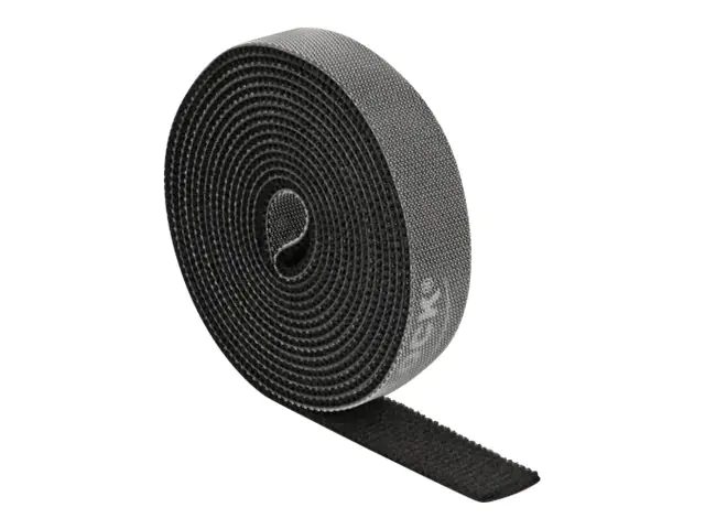 Delock - Kabelbinderrolle - 2 m - Schwarz