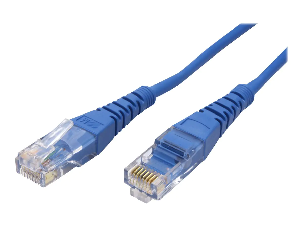 Roline - Patch-Kabel - RJ-45 (M) zu RJ-45 (M) - 50 cm - UTP - CAT 5e - geformt - Blau