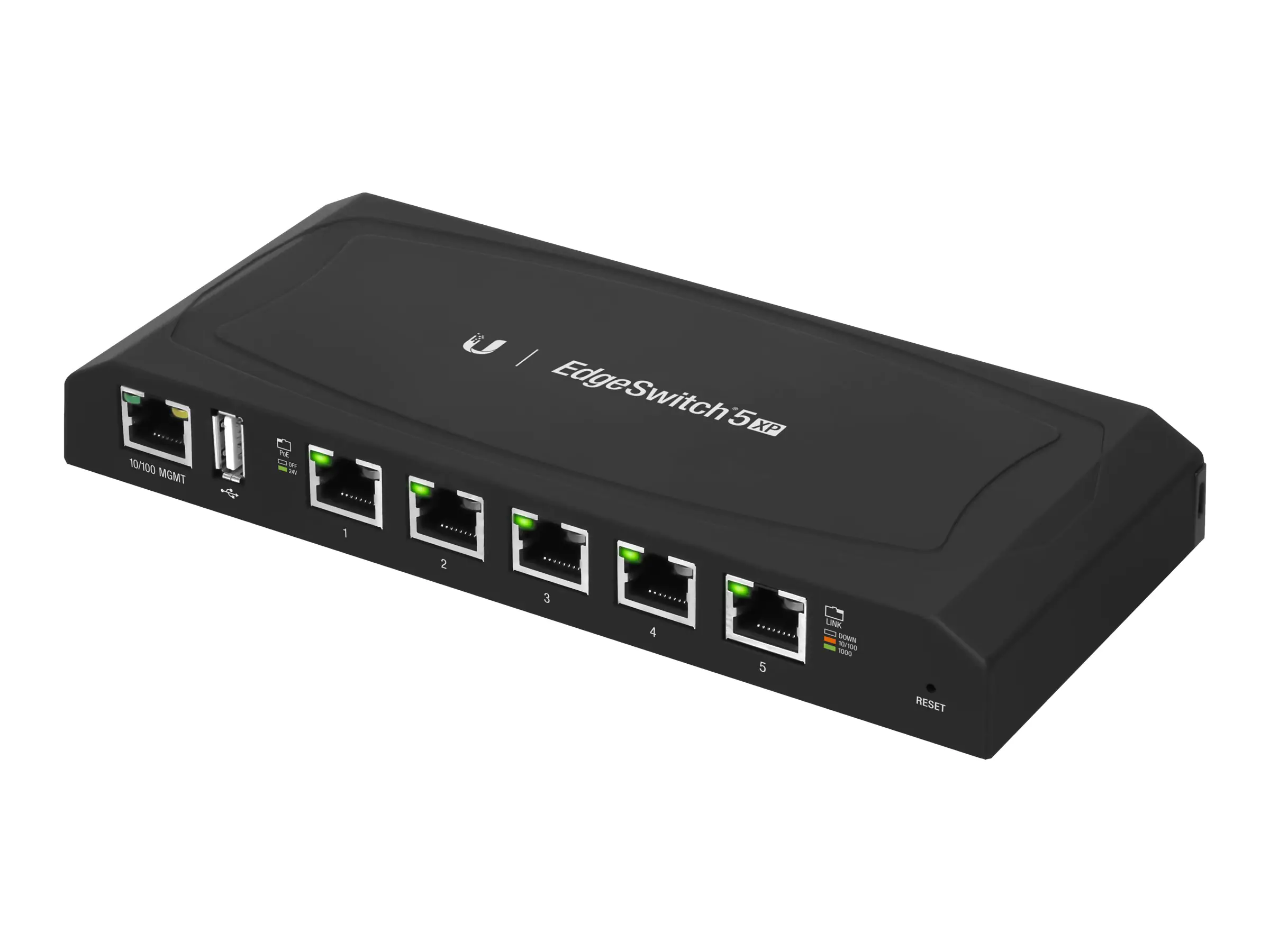 UbiQuiti EdgeSwitch ES-5XP - Switch - managed - 5 x 10/100/1000 (PoE) - wandmontierbar - PoE