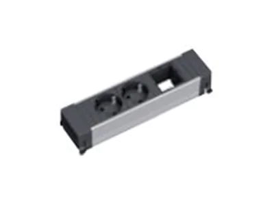 Bachmann POWER FRAME - Steckdosenleiste - Eingabe, Eingang GST18i3 - Ausgangsanschlüsse: 3 - 10 cm - Schweiz - Schwarz