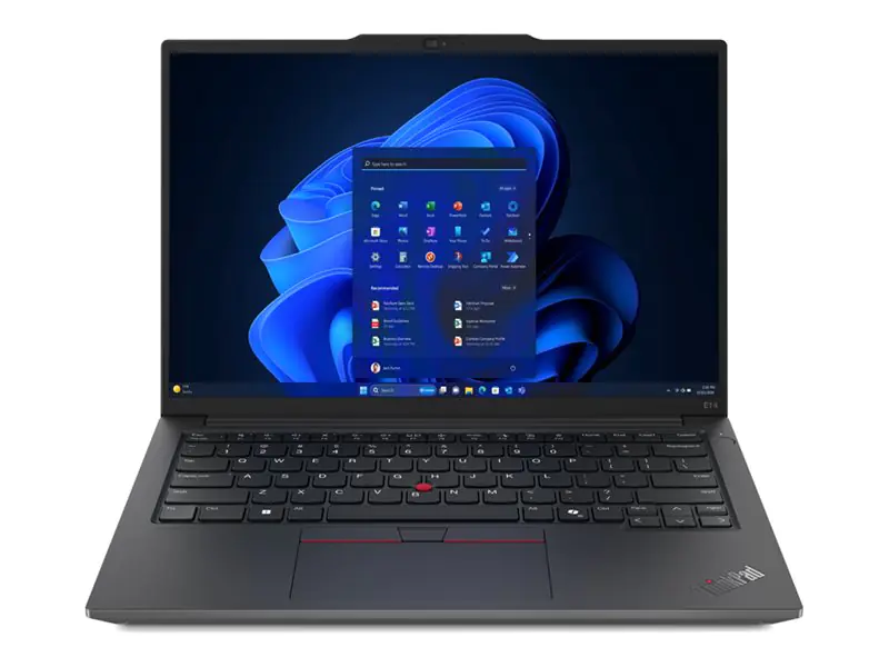 Lenovo ThinkPad E14 Gen 6 21M7 - 180°-Scharnierdesign - Intel Core Ultra 7 155H / 1.4 GHz - Win 11 Pro - Intel Arc Graphics - 16 GB RAM - 512 GB SSD TCG Opal Encryption 2, NVMe - 35.6 cm (14") IPS 1920 x 1200 - Wi-Fi 6E, Bluetooth - Graphite Black - kbd: