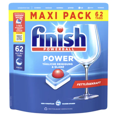 FINISH Spülmaschinentabs Power All in 1 Regular 3283901 62St.