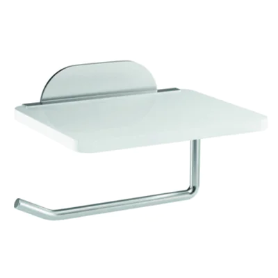 ovimar WC-Rollenhalter Helnaes 6 x 9 x 16 cm (B x H x T) 1 Rolle Edelstahl/Glas silber