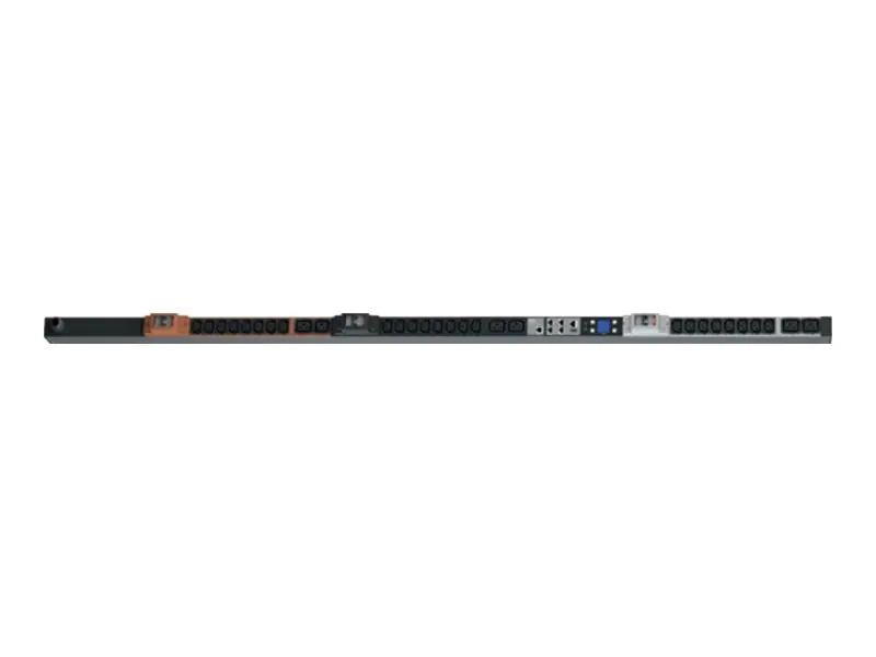 Bachmann BlueNet BN7500 - Stromverteilungseinheit (Rack - einbaufähig) - Wechselstrom 400 V - Ethernet 10/100, USB - Ausgangsanschlüsse: 30 (6 x IEC 60320 C19, 24 x IEC 60320 C13) - 3 m Schnur
